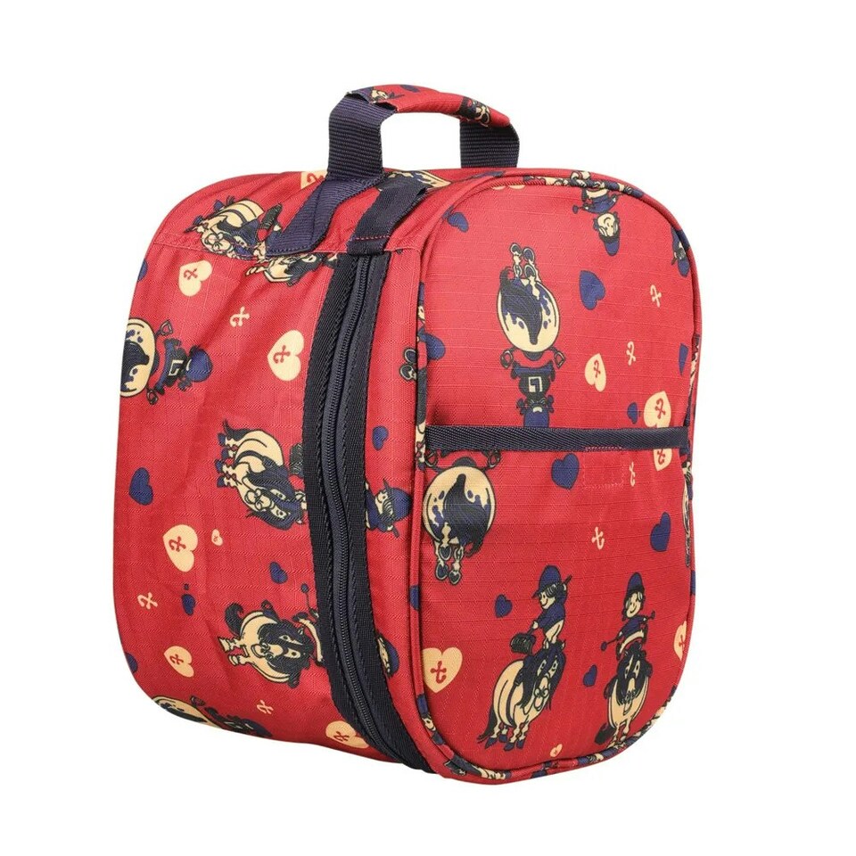 image 1 of Hy Thelwell Collection Balancing Act Hat Bag - Red/Navy - One Size