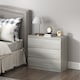 image 6 of HOMCOM Chest of Drawers, 3 Drawer Storage Cabinet Unit for Bedroom, Grey | Grey