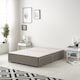 image 3 of Astoria Divan Bed Base with 2 Drawers & 30 Inch Diamante Headboard in Tweed Fabric | Brown | Coffee | Small Single