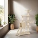 image 9 of Cat Tree Dominik - 144 cm, sisal cat scratching post, mice & anti-tip protection - Beige