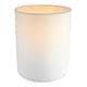 image 2 of Contemporary and Elegant Ivory White Linen Fabric 18cm High Cylinder Lamp Shade | White