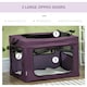 image 8 of PawHut 60cm Soft Side Pet Carrier w/ Cushion, for Miniature Dogs - Purple