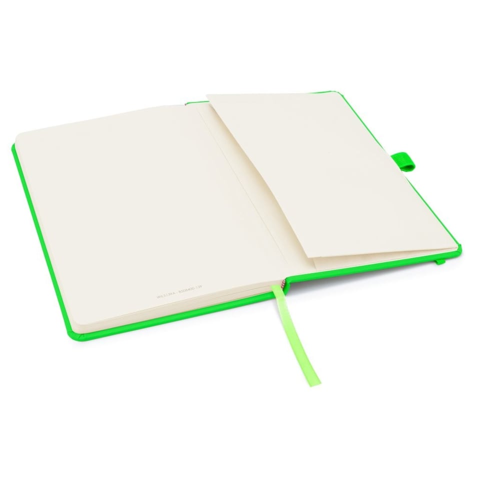 image 1 of Notes London A5 Wilson Lined Page Notebook Neon Green