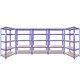 image 1 of 3 x Q-Rax Blue 120 x 50 x 180cm & 2 x Racking Blue 90 x 50 x 180cm Blue