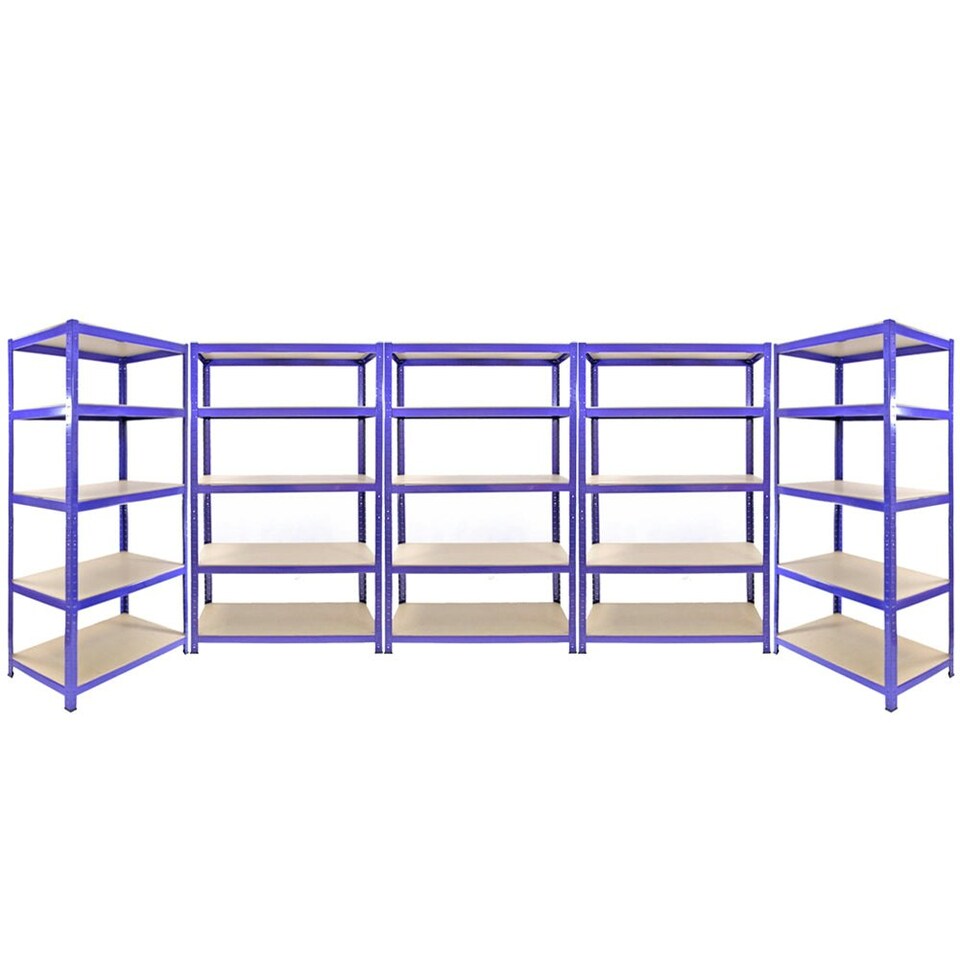 image 1 of 3 x Q-Rax Blue 120 x 50 x 180cm & 2 x Racking Blue 90 x 50 x 180cm Blue