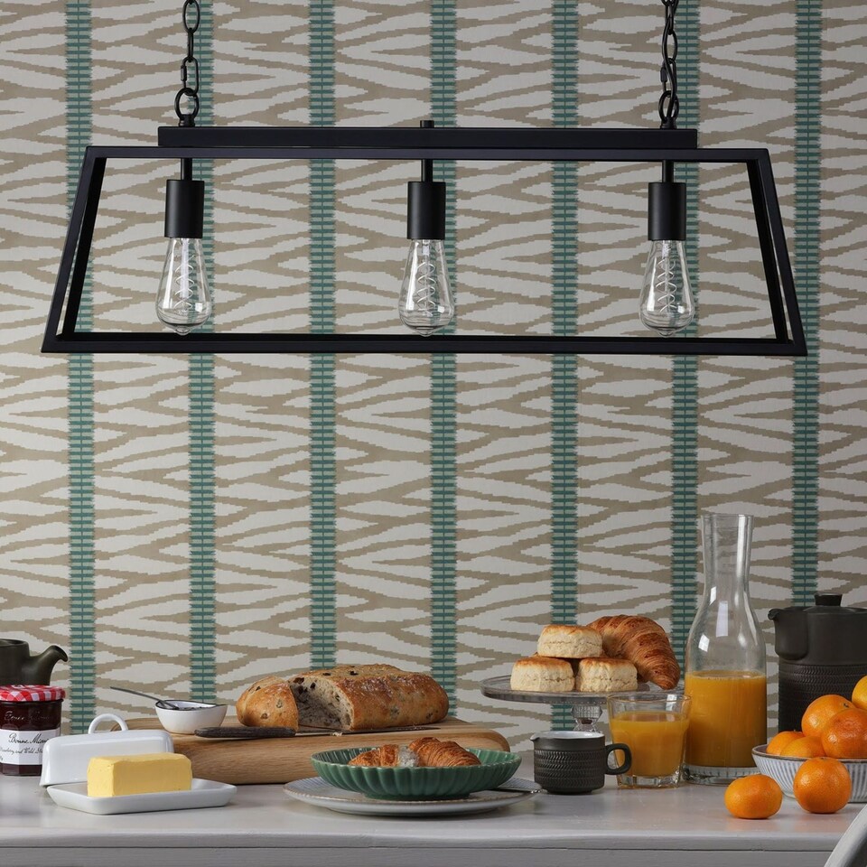 image 1 of Charley 3 Light Matte Black Pendant Bar