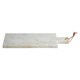 image 2 of Interiors By Premier Small White Marble Paddle Chopping And Serving Board, Durable Natural Stone Board