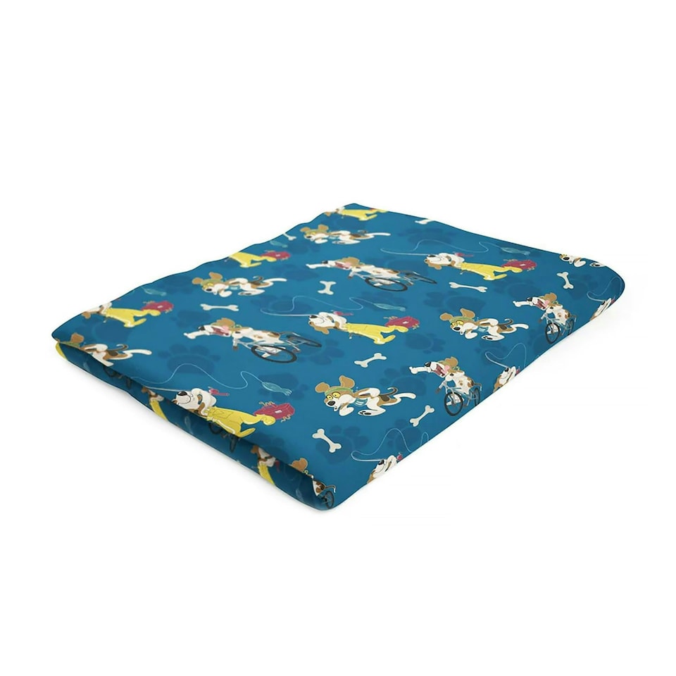 image 1 of Warm Quilted Fleece Pet Blanket for Winter with Cats & Dogs Brown
