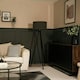 image 3 of ValueLights Barbro Black Tripod Floor Lamp Drum Shade