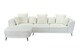 image 1 of The Milano Edge 3 Seater Right Hand Corner Sofa in Grey or Beige | Cream | One Size