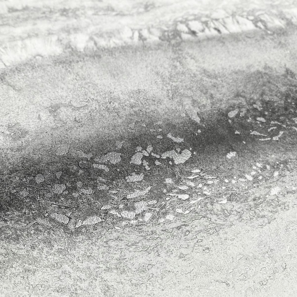 image 1 of Muriva Semper Marble Effect Wallpaper - Silver - 10m x 53cm Silver