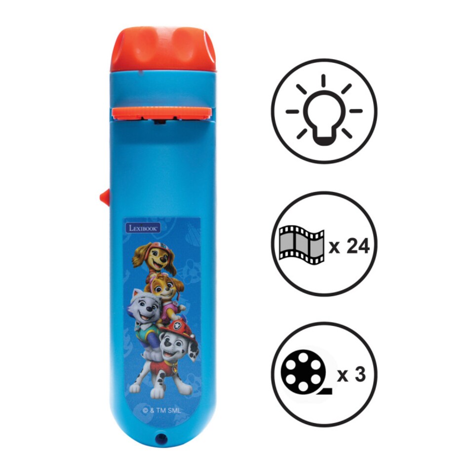 image 1 of Lexibook LTC050PA Paw Patrol Stories & Image Projector Torch