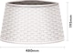 image 2 of St Helens Christmas Treet Skirt Rattan Style, White
