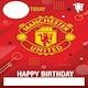 image 4 of Manchester United FC Personalise Birthday Card With Sticker Sheet
