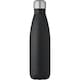 image 2 of Cove Recycled Stainless Steel 500ml Insulated Water Bottle - Solid Black - One Size