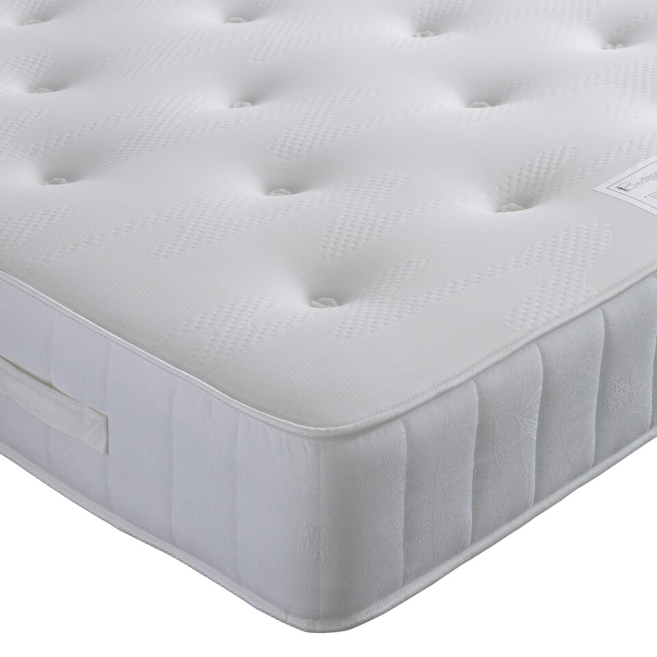 image 1 of Memory Maestro Memory Foam Green Plush Velvet 4 Drawer Divan Set And Valencia Headboard Small Double