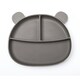 image 1 of Callowesse Silicone Divided Baby Suction Plate | BPA-Free | Dishwasher Safe | Microwave Safe Brown