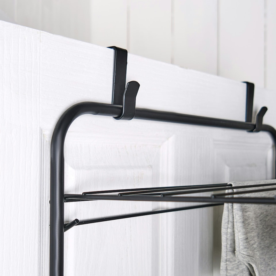 image 1 of OHS 3 Tier Foldable Over Door Clothes Airer Drying Rack