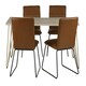 image 3 of Rectangular 6 Seater Dining Table Barbuto Light Mango