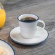 image 4 of Nicola Spring White Farmhouse Espresso Saucers - 13cm - Pack of 6 White