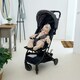 image 4 of Clair de Lune Star Fleece Wrap Blanket 6-12 Months - Oatmeal