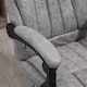 image 8 of Vinsetto Office Chair, Microfibre Reclining Computer Desk Chair with Footrest and Adjustable Height, Swivel Wheels for Home Office, Grey