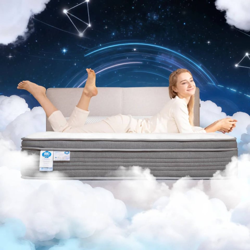 image 1 of 10 Inch Memory Foam Pocketed Springs Mattress King