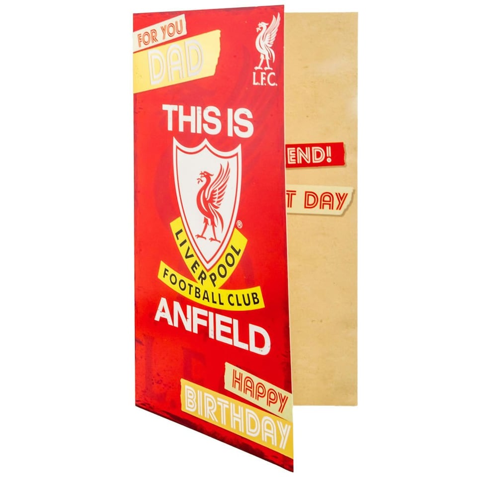 image 1 of Liverpool FC Dad Birthday Card - Red/White - One Size