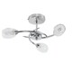 image 1 of ValueLights Mai Brushed Silver Semi-Flush Light and G9 Capsule LED 2.6W Warm White 3000K Bulb