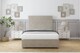 image 1 of Sloomy Texas Cream Plush Divan Bed With Mattress No Drawers With 54" Floor Standing Headboard 6' Super King | Cream | Cream | Super King | 1