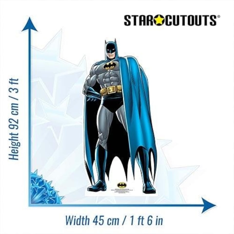 image 1 of Batman Comic Book Style DC Comics Star Mini Cardboard Cutout 92cm