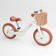 image 3 of Allis Lumi Balance Bike for 2 Year Olds with Basket & Bell - White White