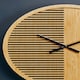 image 5 of Interiors by Premier Easily Maintained Large Wooden Wall Clock, Large Wood Dial Clock In Kitchen, Contemporary Large Wall Clock