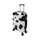 image 2 of Groundlevel Animal Print Hard Shell Cabin Suitcase Carry On Spinner Travel Luggage | Multi | Cow | One Size