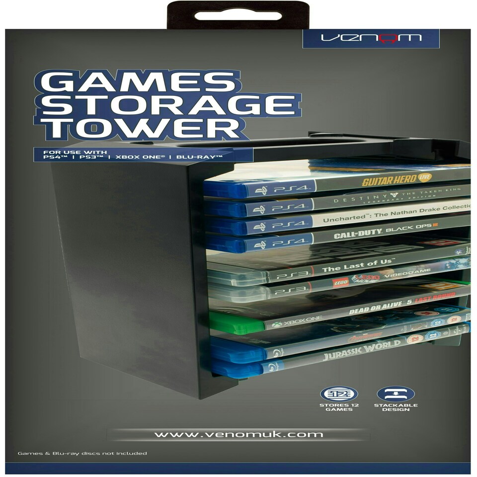 image 1 of Venom Games & Blu-ray Storage Tower
