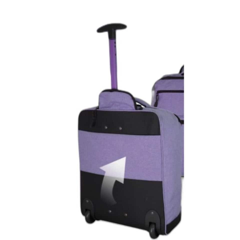 image 1 of Telescopic Handle Carry-On Bags - Purple