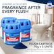 image 6 of 3pk x 70g Toilet Fresheners Ocean Scented Cistern Blocks, Last 1000 Flushes, Prevents Limescale, Cleans & Deodorizes