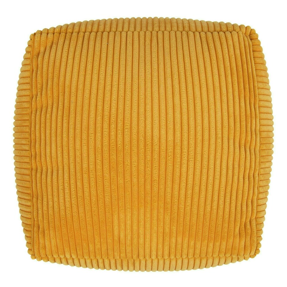 image 1 of icon Theo Beanbag Footstool Corduroy Ochre Yellow Yellow