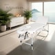 image 9 of Massage Table Set Massage Bench Massage Table Massage Bed Cosmetic Lounger Bag Bolsters Head And Armrests | White | white | 1