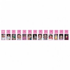 Amscan Baby Photo Garland Banner - Pink - One Size