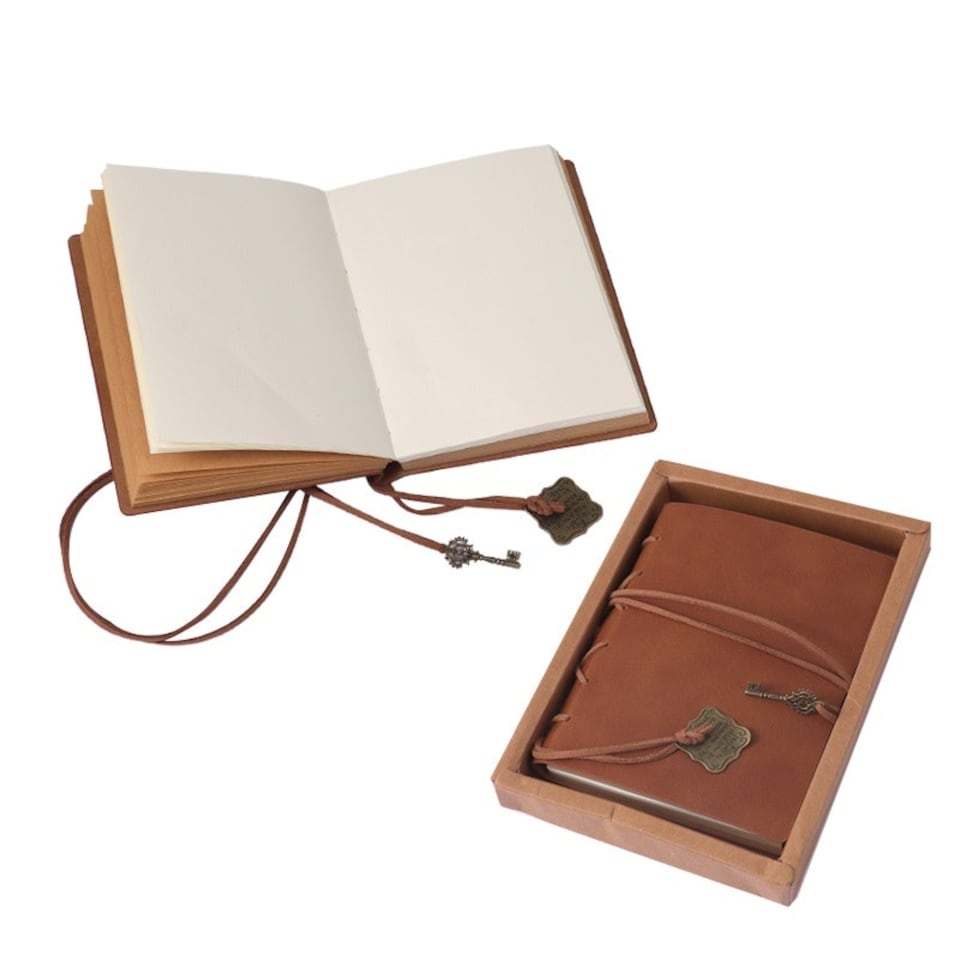 image 1 of A6 80 Sheets DIY Kraft Paper Brown Notebook