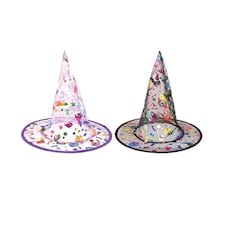Halloween Assorted Foil Stamped Witch Hat for Kids
