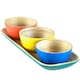 image 1 of Sur La Table Colour Me Happy Tray & Dipping Bowls