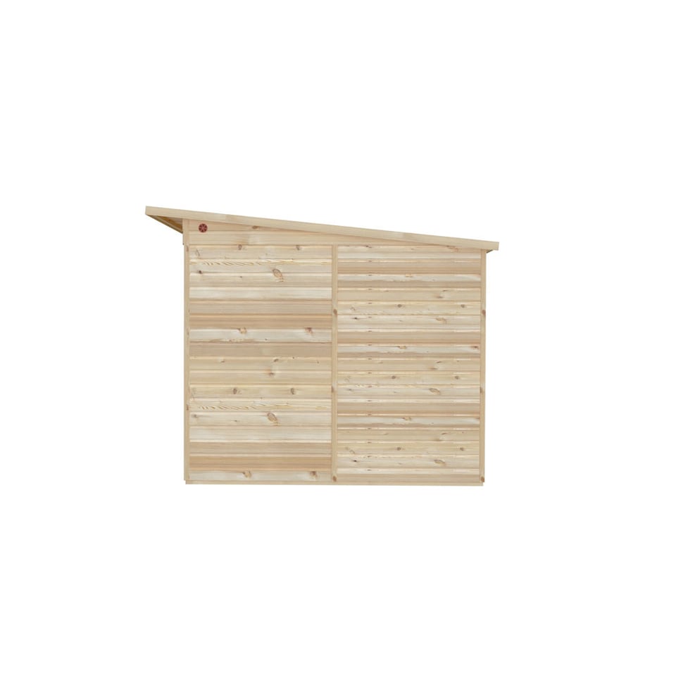 image 1 of Lela 16x8 Summerhouse including Storage - L244.8 x W476 x H227.5 cm | Brown | Honey Brown