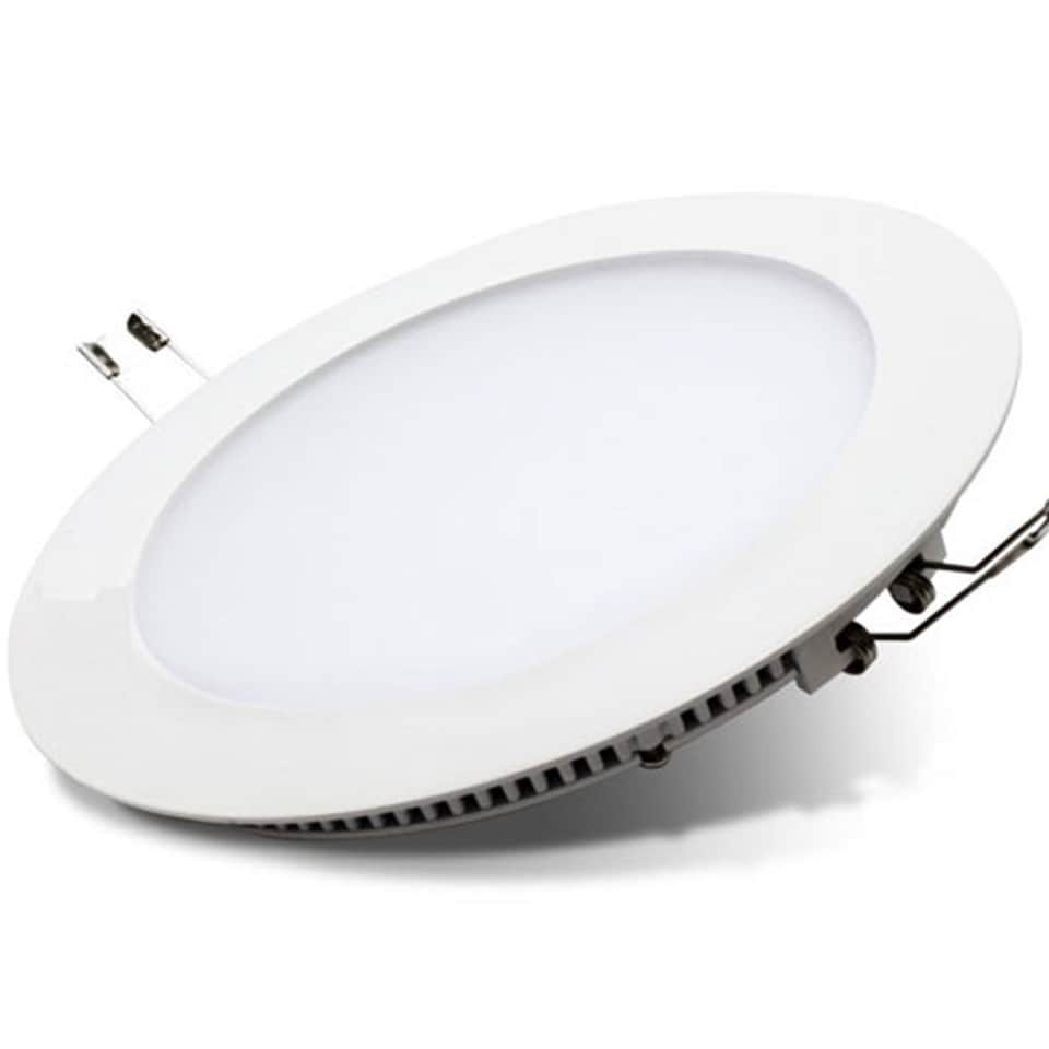 image 1 of 24W Recessed Round LED Mini Panel 280mm diameter (Hole Size 265mm), 3000K (Pack of 4)