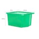 image 5 of Wham Crystal 5 x 28L Stackable Plastic Storage Boxes with Lids Green