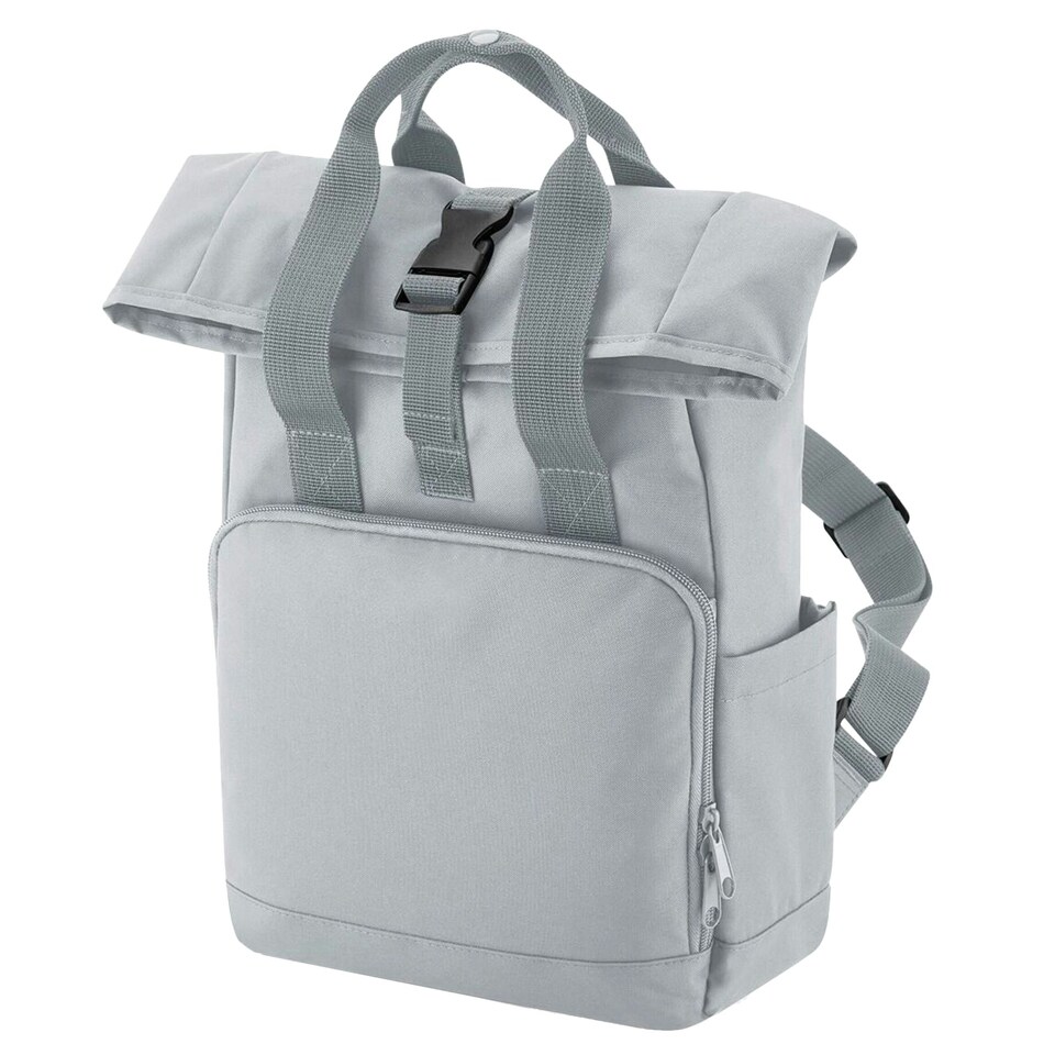 Bagbase Mini Recycled Twin Handle Backpack - Light Grey - One Size