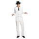 image 1 of Fever Mens Gangster Costume Set - White - M R M