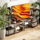 image 6 of HOMCOM TV Unit for TVs up to 60 Inches, Industrial TV Stand with Shelves | Brown | One Size | 1