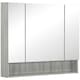 image 1 of kleankin Bathroom Cabinet Wall Mounted Mirror Adjustable Shelves